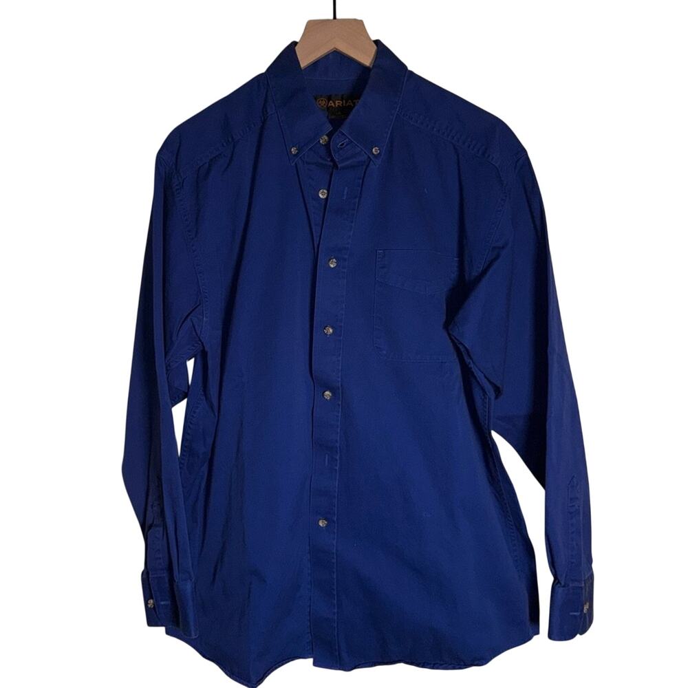 ARIAT men’s oversized classic western cowboy rodeo button up shirt L